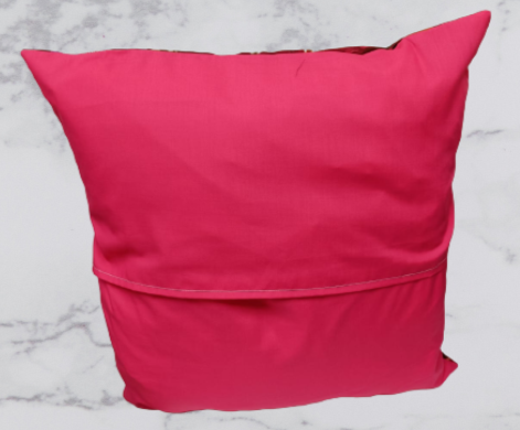 Handmade Fabric Cushion Cover - Cat Cinema Print