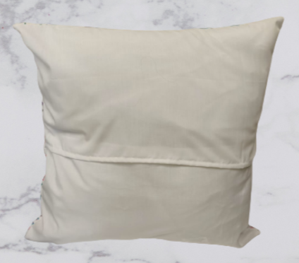 Handmade Fabric Cushion Cover - White Fairy Print